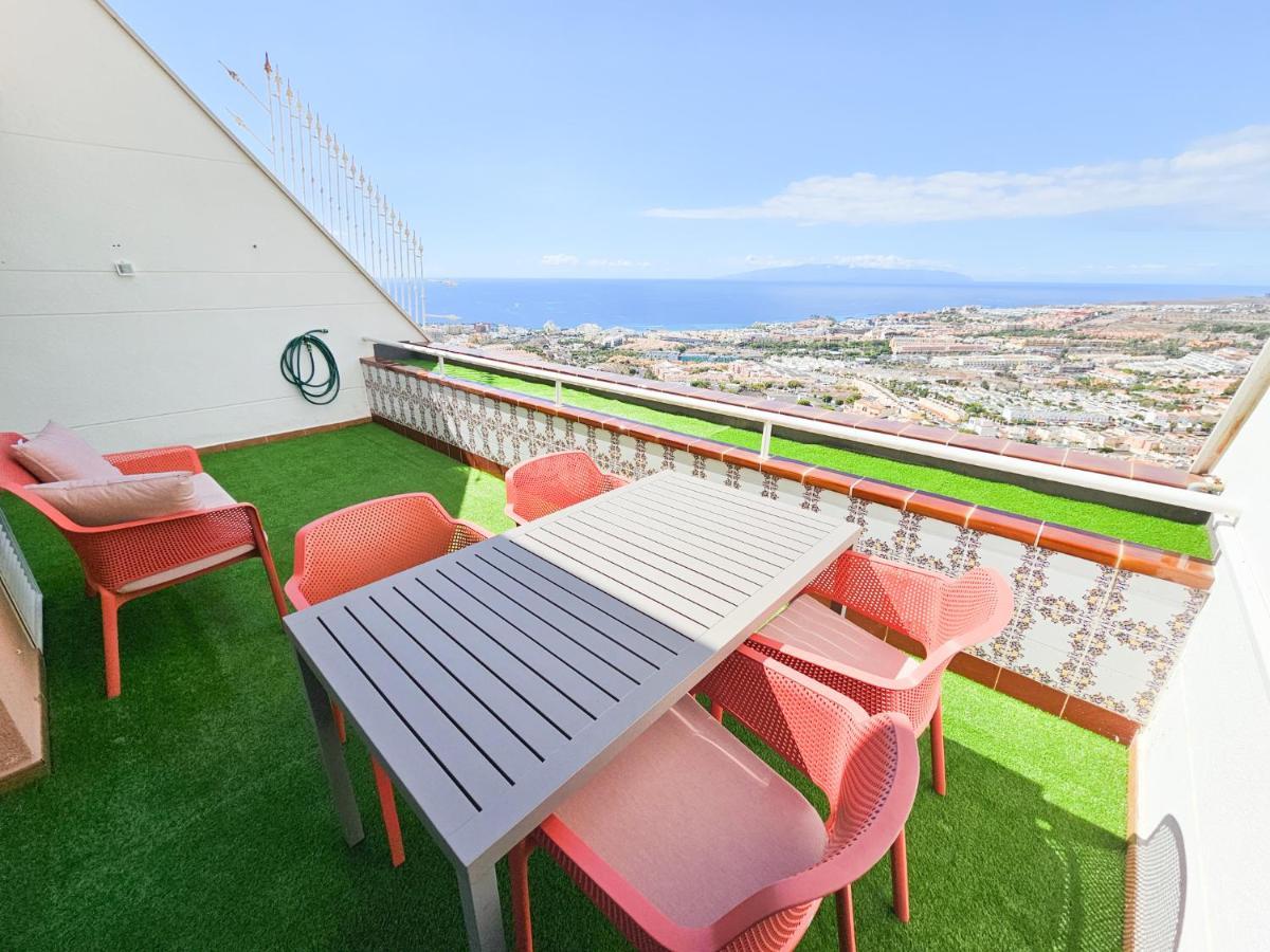 Luxury Sunset 408 Heated Pool With Air Condition And Sea Views Costa Adeje Dış mekan fotoğraf